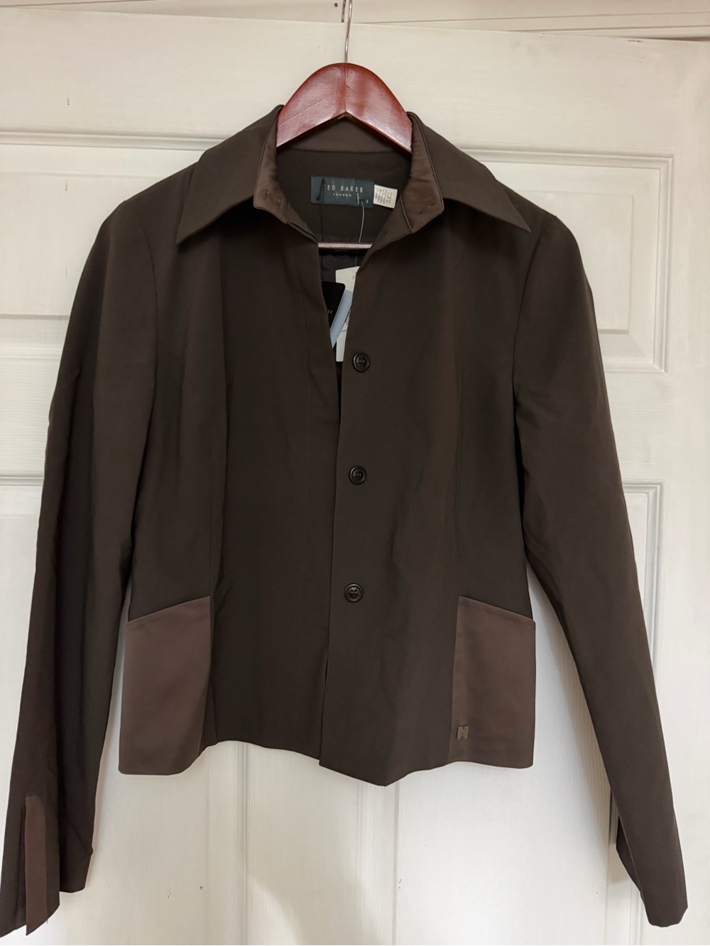 Ted Baker Brown Button-Front Jacket